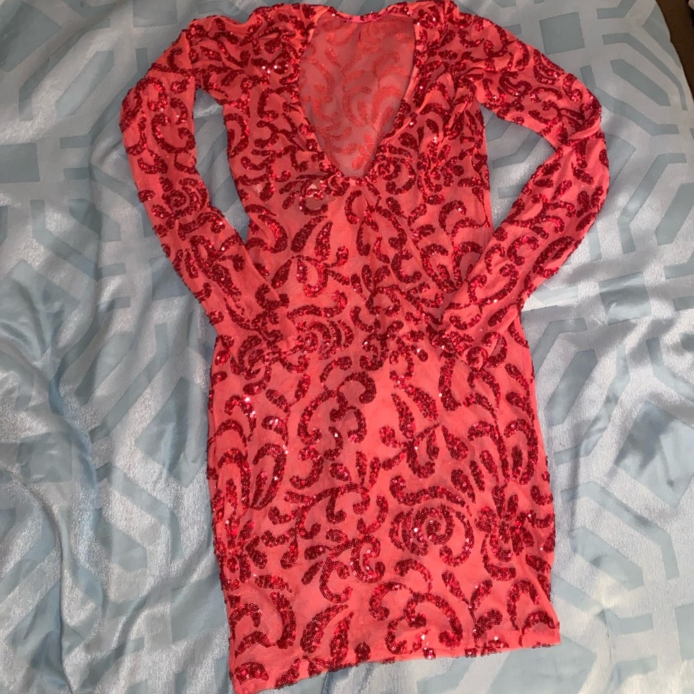 Res Mesh And Sequence Dress - image 2